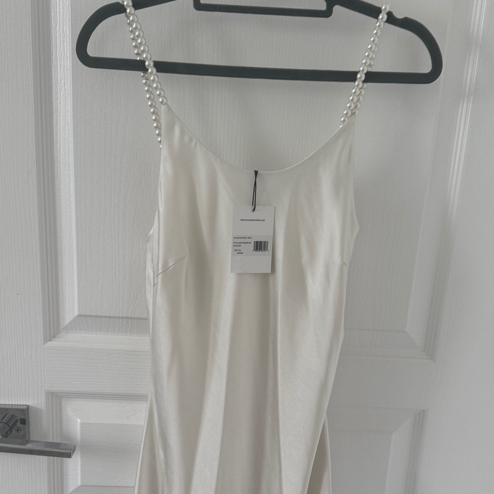 Solid & Striped Pearl-Strap Ivory Slip Dress XS BNWT